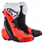 Stivali Moto Alpinestars Stivale ventilato Supertech R Nero Bianco Rosso Fluo