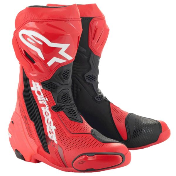 Stivali Moto Alpinestars Supertech R Vented Boot Bright Red Fluo Stivali Moto Alpinestars Supertech R Vented Boot Bright Red Fluo