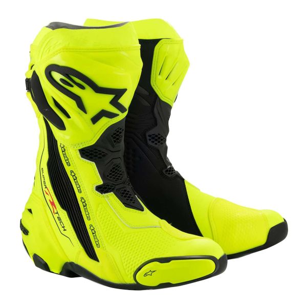 Stivali Moto Alpinestars Supertech R Giallo Fluo Nero Stivali Moto Alpinestars Supertech R Giallo Fluo Nero