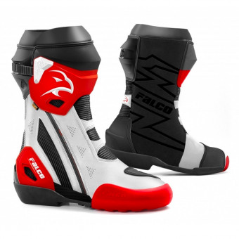 Stivali Moto Falco Elite GP White Red Stivali Moto Falco Elite GP White Red