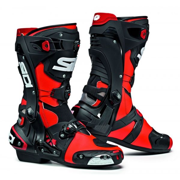 Stivali Moto SIDI Rex Rouge Fluo Nero