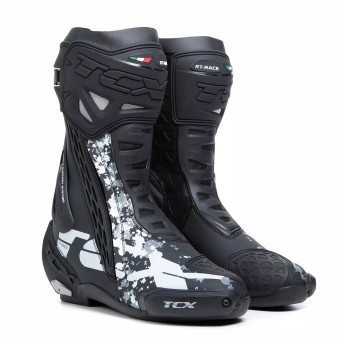 Stivali Moto TCX RT-Race Black White Grey Stivali Moto TCX RT-Race Black White Grey