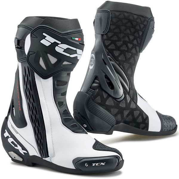 Stivali Moto TCX RT-Race White Black