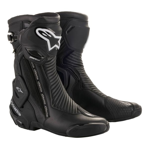 Stivali Moto Alpinestars SMX Plus V2 Gore-Tex Nero Argento
