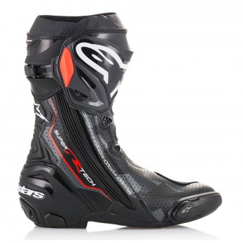 Alpinestars Supertech R Black Dark Grey Red Fluo