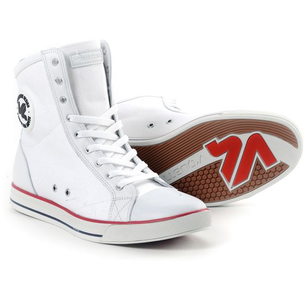 Scarpe Moto V'Quattro Game Wall Bianco