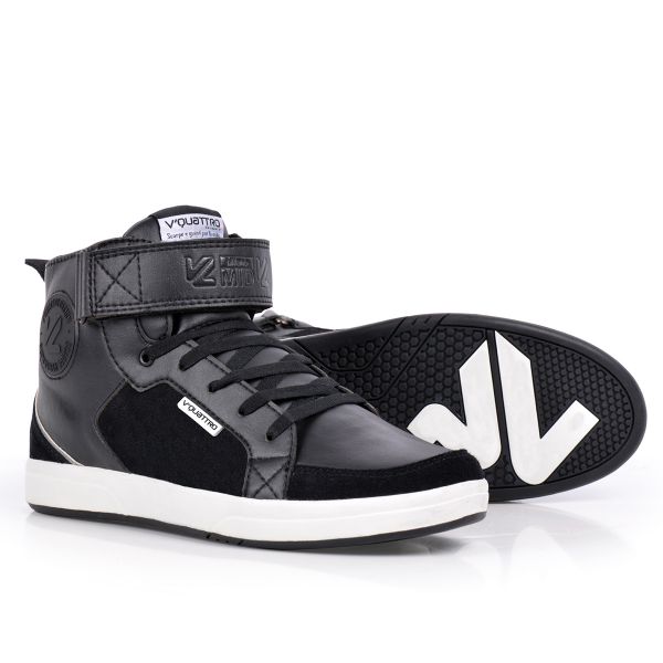 Scarpe Moto V'Quattro Milano Midcut Original Black