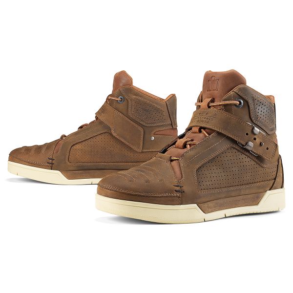 Scarpe Moto ICON Truant Oiled Brown
