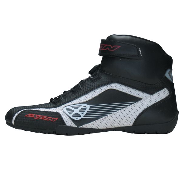 Sneakers Moto Ixon Assault Nero Bianco Rosso