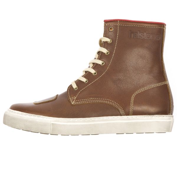 Scarpe Moto Helstons C4 Leather Waterproof Fawn in Stock iCasque