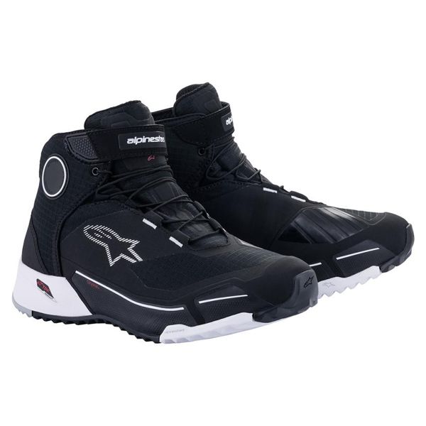 Scarpe Moto Alpinestars CR-1 Black White Scarpe Moto Alpinestars CR-1 Black White