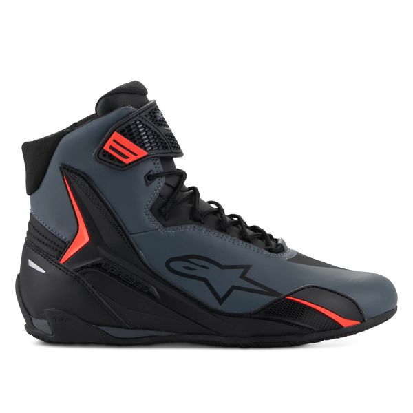 Alpinestars Faster 4 Nero Grigio Rosso Fluo
