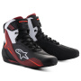 Scarpe Moto Alpinestars Faster 4 Nero Bianco Rosso Scuro