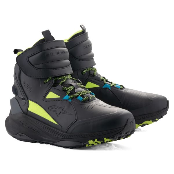 Scarpe Moto Alpinestars Speedstreet Nero Lime Blu Oceano Scarpe Moto Alpinestars Speedstreet Nero Lime Blu Oceano
