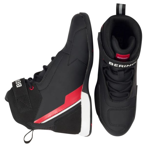 Scarpe Moto Bering Jag Black White Red Scarpe Moto Bering Jag Black White Red