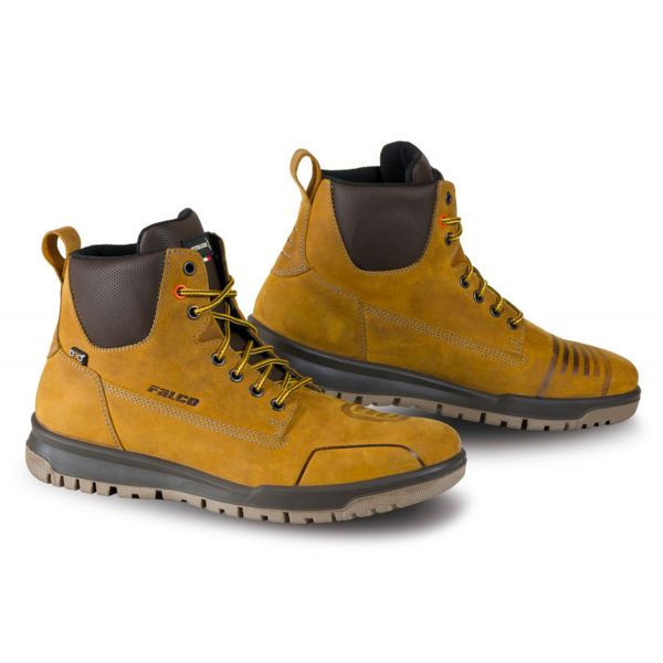 Scarpe Moto Falco Patrol D3O Camel Brown