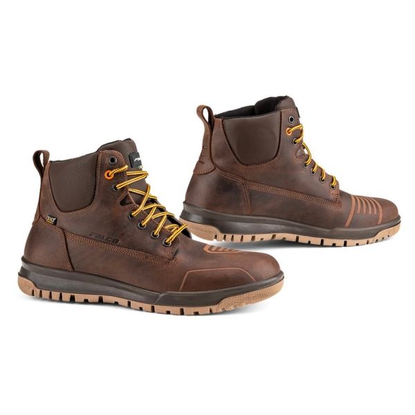 Scarpe Moto Falco Patrol D3O Dark Brown
