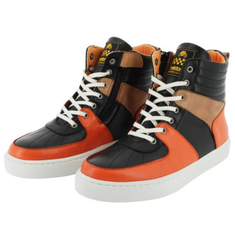 Scarpe Moto Helstons Corsa Nero Arancione Beige