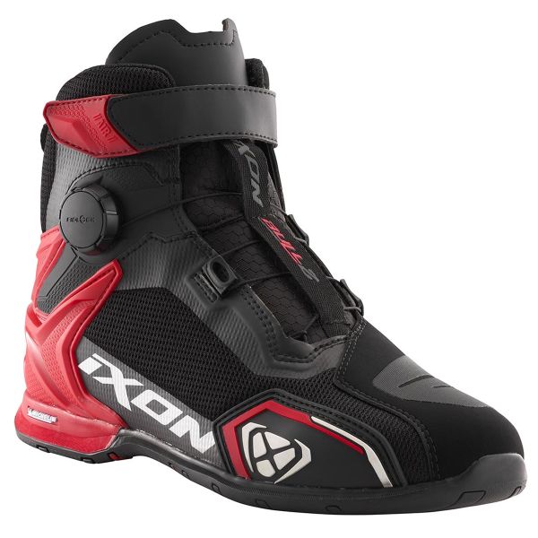 Scarpe Moto Ixon Toro 2 Aria Nero Bianco Rosso Scarpe Moto Ixon Toro 2 Aria Nero Bianco Rosso
