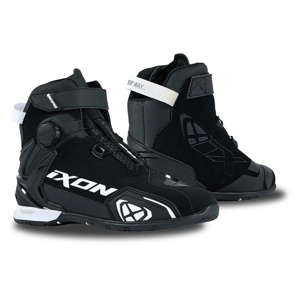 Scarpe Moto Ixon Bull 2 WP Lady Black White