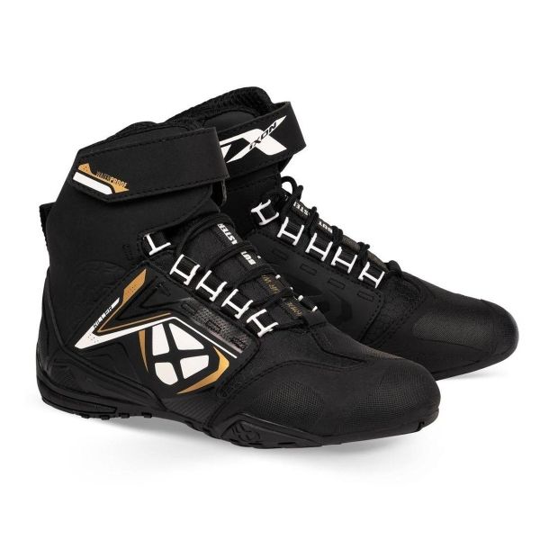 Scarpe Moto Ixon Killer WP Lady Black White Gold