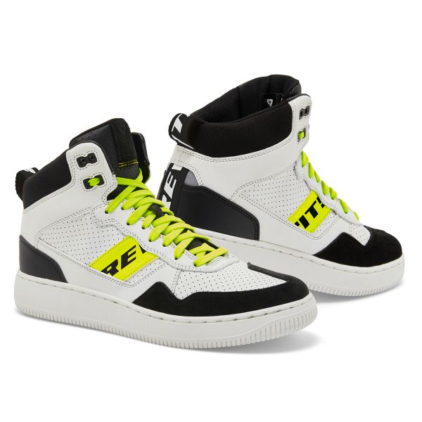 Sneakers Moto REV'IT Pacer Bianco Giallo Neon Sneakers Moto REV'IT Pacer Bianco Giallo Neon