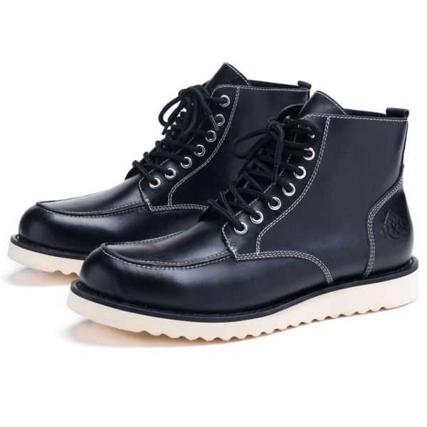 Scarpe Moto Ride & Sons Desert Moc Mid Boot Black