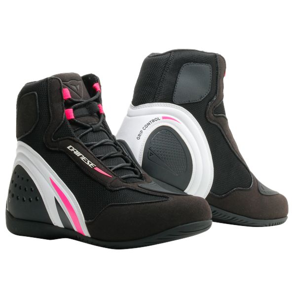Scarpe Moto Dainese Motorshoe D1 Air Lady Black White Fuchsia