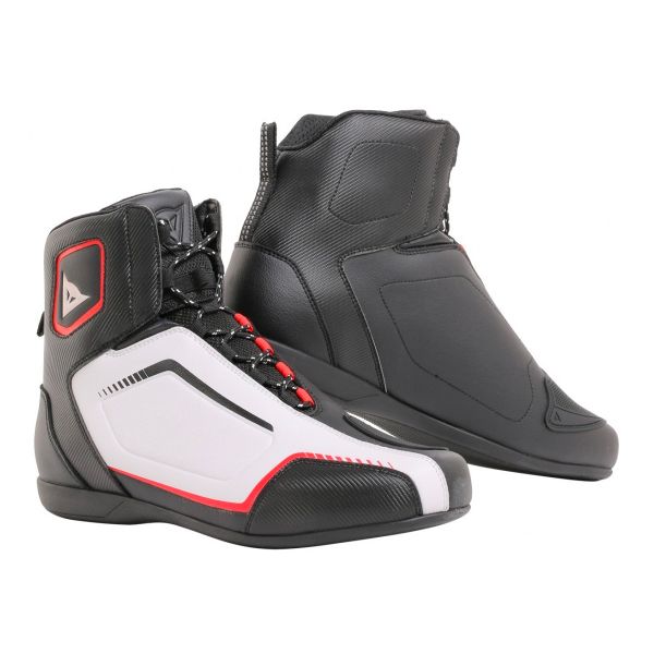 Scarpe Moto Dainese Raptors Black White Lava Red