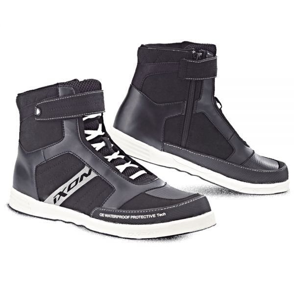 Scarpe Moto Ixon Slack Lady Black White