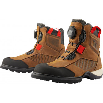 Scarpe Moto ICON Stormhawk Waterproof Boot Brown Scarpe Moto ICON Stormhawk Waterproof Boot Brown