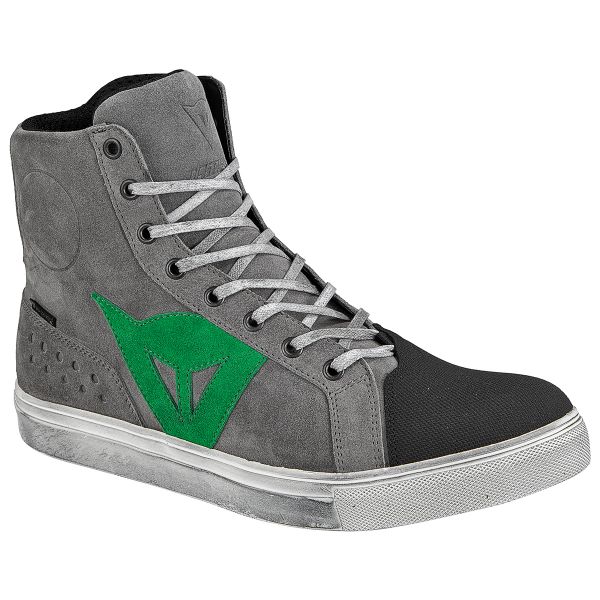 Scarpe Moto Dainese Street Biker D-WP Grey Green Scarpe Moto Dainese Street Biker D-WP Grey Green