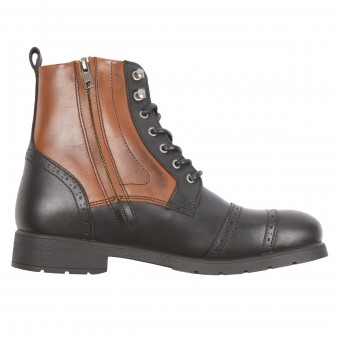 Helstons Travel Leather Black Tan