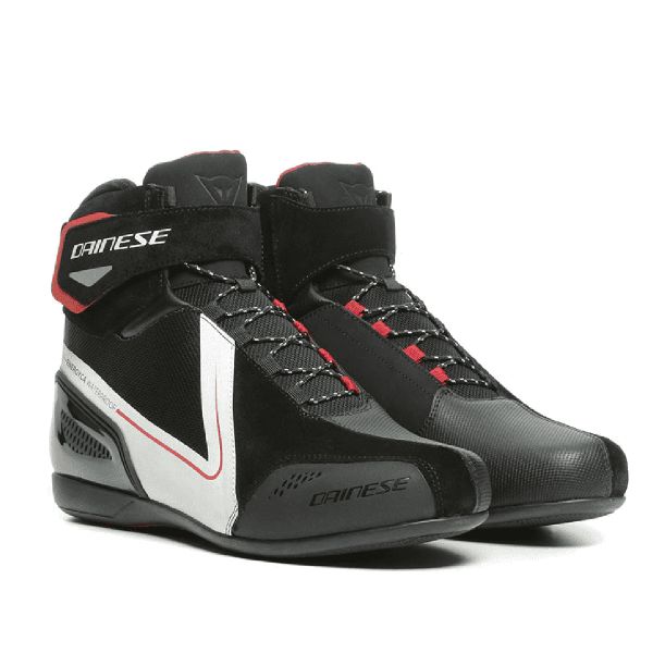 Stivaletti Dainese Energyca D-WP Black White Fluo Red