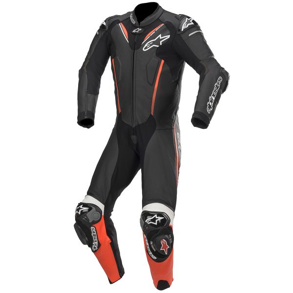 Tute Moto in pelle Alpinestars Atem V3 Suit Black Red Fluo White