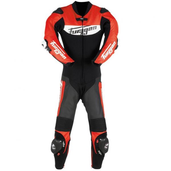 Tute Moto in pelle Furygan Combi Kid Evo Black Red White