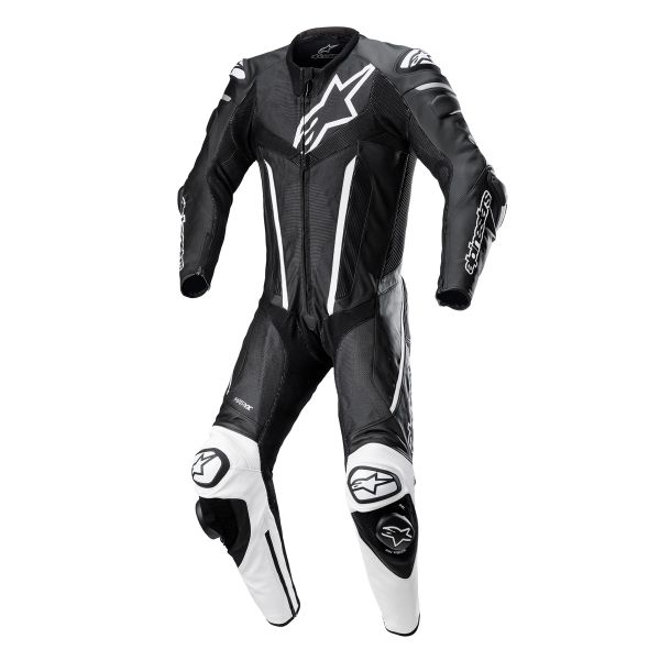 Tute Moto in pelle Alpinestars Fusion Suit 1PC Black White