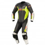 Tute Moto in pelle Alpinestars GP Force Chaser Nero Bianco Rosso Giallo Fluo