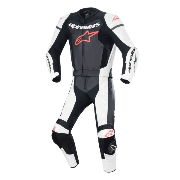 Tute Moto in pelle Alpinestars GP Force Lurv 2PC Black White Red Fluo Tute Moto in pelle Alpinestars GP Force Lurv 2PC Black White Red Fluo