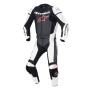 Tute Moto in pelle Alpinestars GP Force Lurv 2PC Black White Red Fluo
