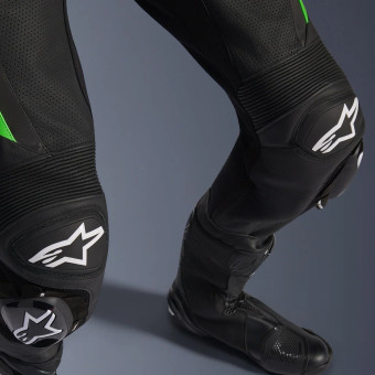 Alpinestars GP Force V2 Leather Suit 1PC Black Green