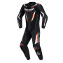 Tute Moto in pelle Alpinestars GP Force V2 Leather Suit 1PC Black White Red Fluo