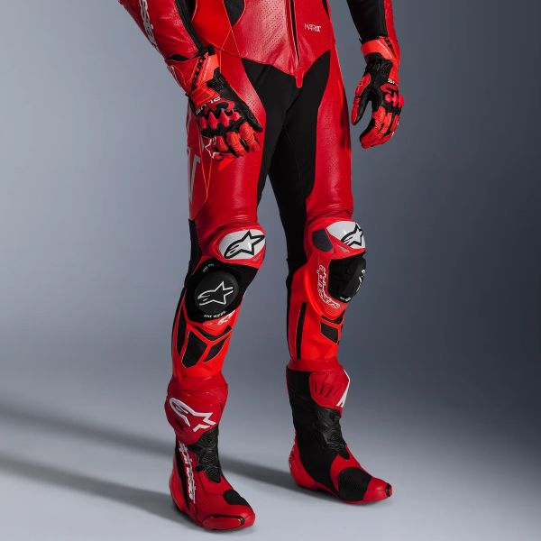 Alpinestars GP Plus V4 Sprint 1PC Rosso Fluo Medio Rosso Bianco
