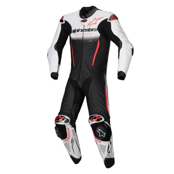 Tute Moto in pelle Alpinestars GP-R7 1PC White Black Red Fluo Tute Moto in pelle Alpinestars GP-R7 1PC White Black Red Fluo