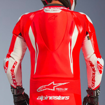 Alpinestars GP Tech V5 1 PC Leather Suit Red Fluo Bright Red White