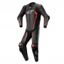 Tute Moto in pelle Alpinestars Tuta Missile V2 1PC Nero Rosso Fluo