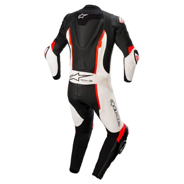 Alpinestars Missile V2 Tuta 1PC Nero Bianco Rosso Fluo