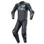 Tute Moto in pelle Alpinestars Missile V2 Ward 1PC Black Metallic Grey