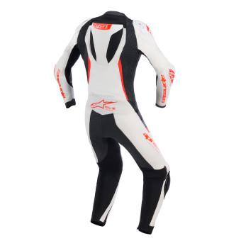 Alpinestars Stella GP-R7 1PC Leather Suit White Black Red Fluo