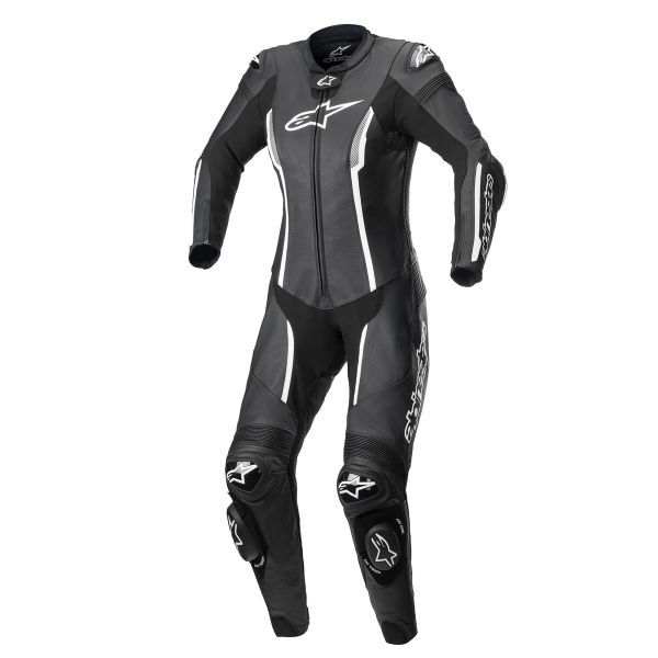 Tute Moto in pelle Alpinestars Stella Missile V2 Suit 1PC Black White